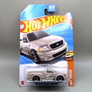 Hot Wheels 99 Ford F-150 SVT Lightning Tan Hot Trucks Diecast Pickup JBB53 2024